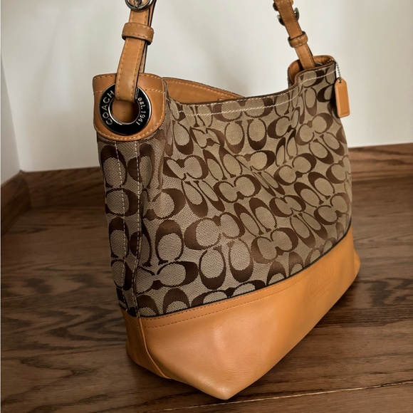 Coach Signature Hobo Shoulder Bag - Picture 4 of 12